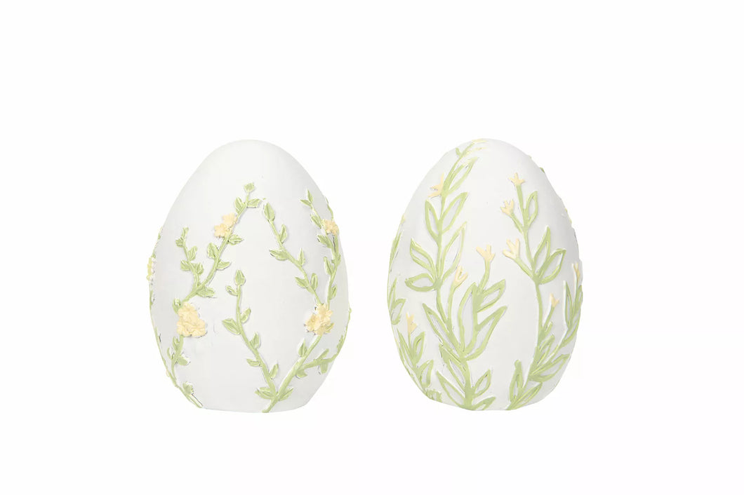 Ägg Blomster Gul 6,5cm 2-pack