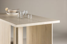 Cargar imagen en el visor de la galería, BASSHOLMEN Mesa de comedor rectangular 90 X 180 enlucida blanca
