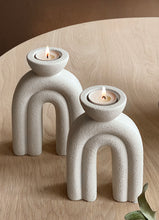 Cargar imagen en el visor de la galería, Candleholder Giovanna Cremewhite 17 cm
