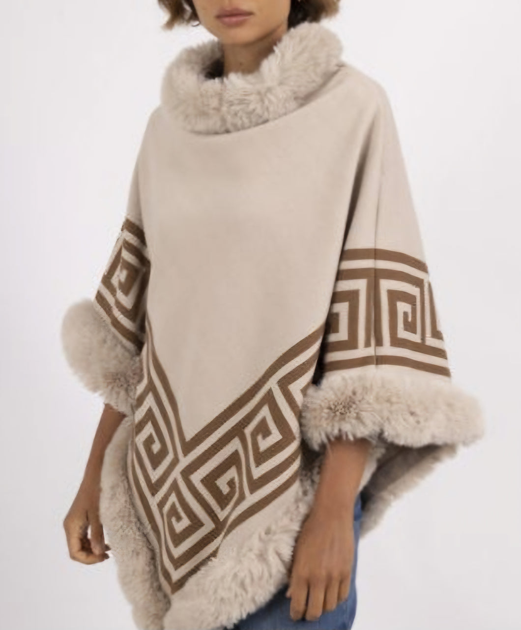 Poncho Amber Beige