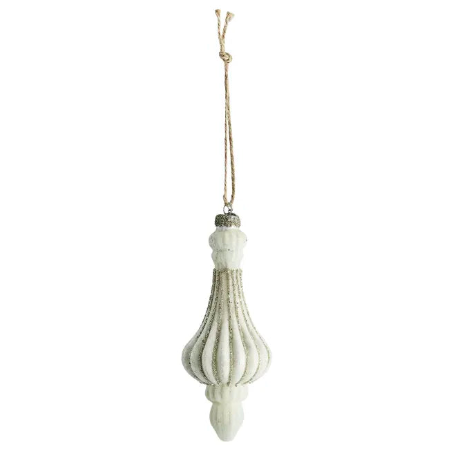 Christmas bauble Norille 16 cm off-white