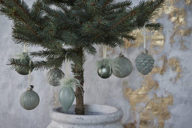 Christmas ball Norille 10 cm Dusty green