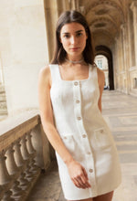 Cargar imagen en el visor de la galería, Vestido Tweed Blanco
