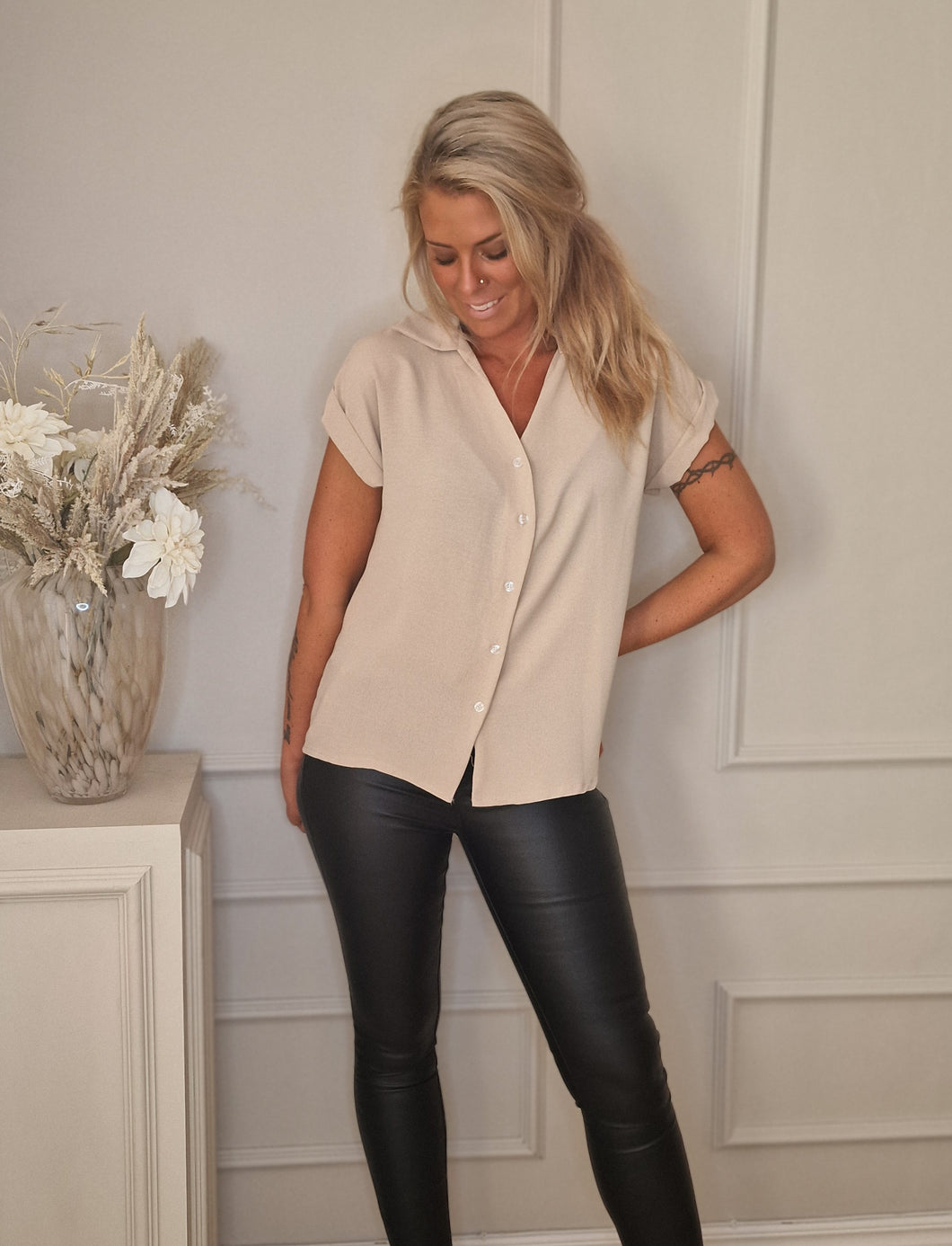 Camisa Thea Beige