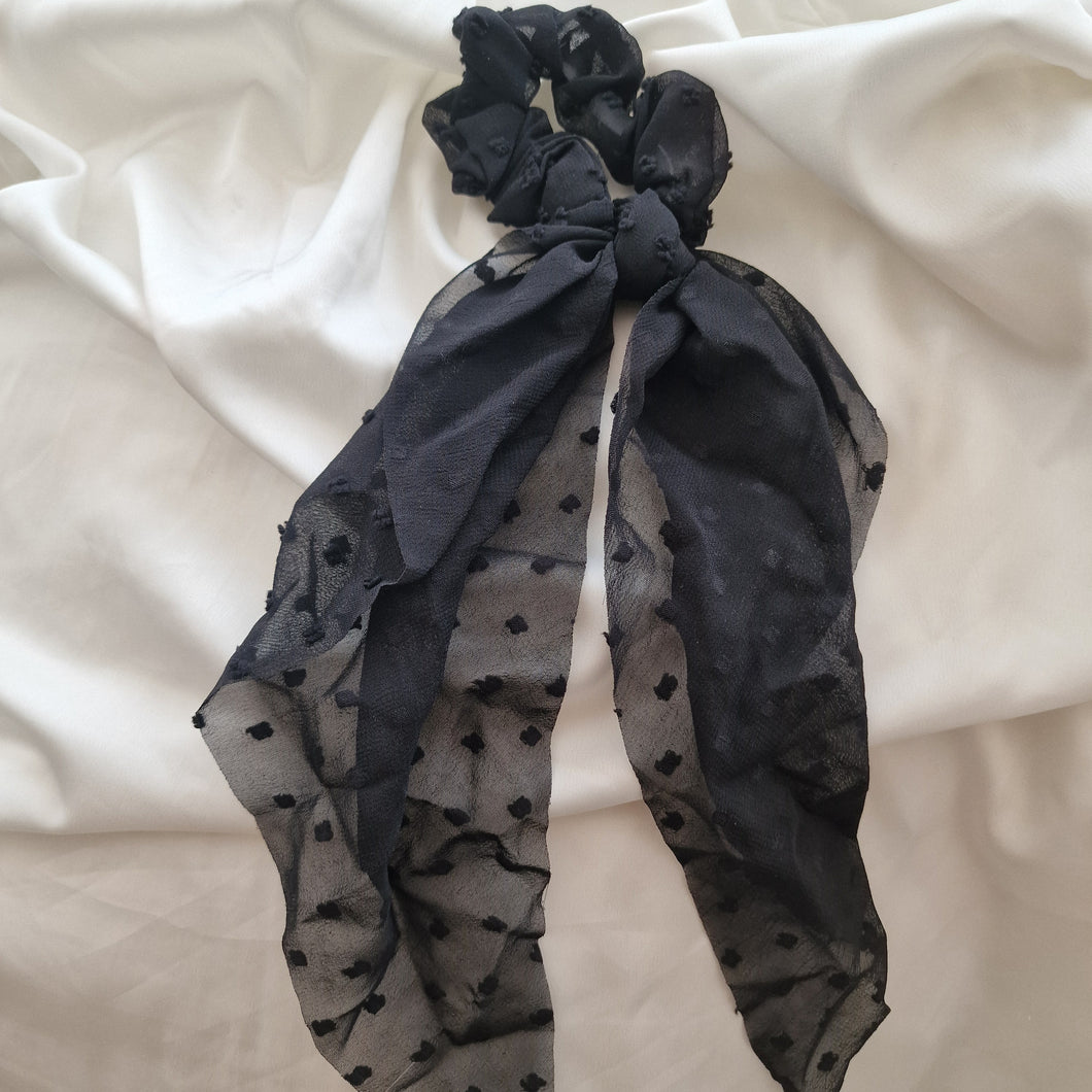 Scrunchie Svart 30 cm