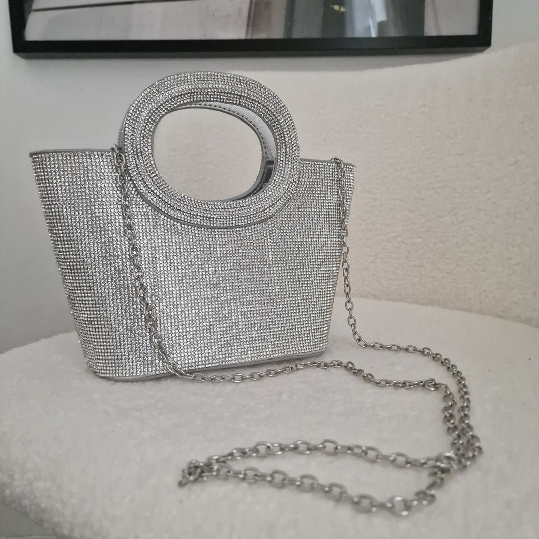 Handväska Livi Silver strass