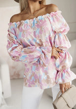 Load image into Gallery viewer, SATIN BLOUSES Flower Pink
