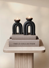 Load image into Gallery viewer, Candleholder Giovanna Svart 17 cm
