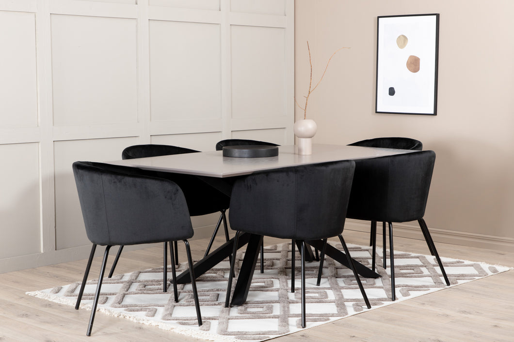 Dining group, Dining table 190×90 + 6 dining chairs