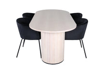 Load image into Gallery viewer, Dining group, BIANCA Dining table 200×90 + 4 dining chairs

